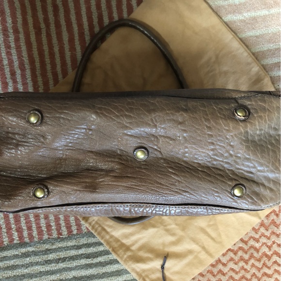 Abaco Paris handbag in beautiful grey, brown leather. Made in France. Like new. - Picture 4 of 4